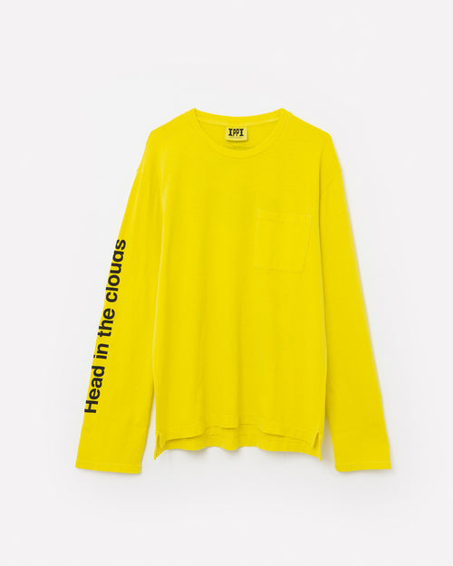 HEADS IN THE CLOUDS LONGSLEEVE / FADED ZITRONE YELLOW