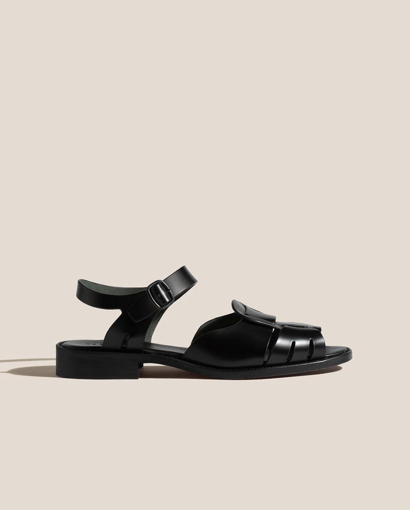 ANCORA FISHERMAN SANDAL / BLACK – FABRIC