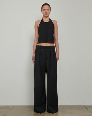 LOW RISE TROUSERS / BLACK