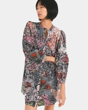 ANA MINI DRESS / PAINE BLACK