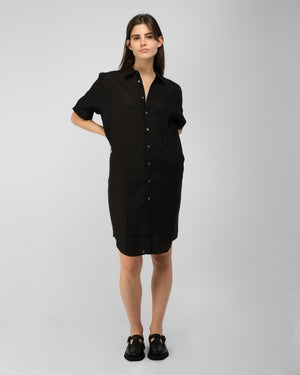 ELMA SHORTSLEEVE DRESS / BLACK