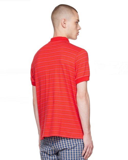 UNISEX STRIPED POLO JERSEY / RED