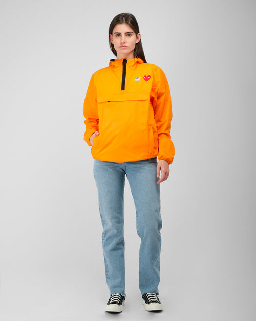 Model Wearing Orange Half Indian Jacket Stock Photo - Image of model,  looking: 106724810