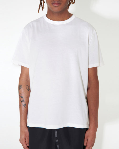 NEW BOX T-SHIRT WHITE CLEAN JERSEY / WHITE CLEAN JERSEY