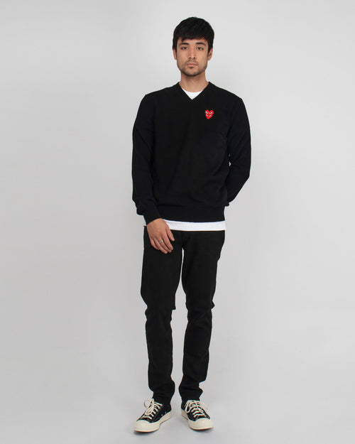 Comme des Garcons Play Sweaters Black