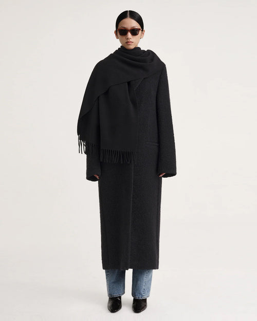 CLASSIC WOOL SCARF / BLACK