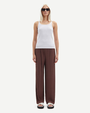 MUSERA Woven Contrast Waistband Tailored Trousers