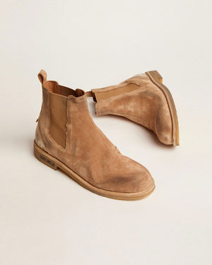 JOHN CHELSEA SUEDE UPPER SYNTHETIC SPUR / BROWN CARAMEL