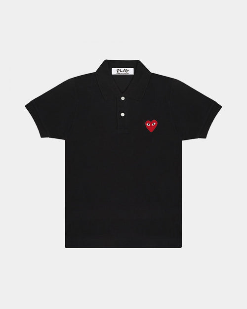T006 RED HEART POLO SHIRT BLACK – FABRIC