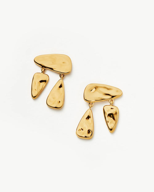 FLOATING DROP STUDS / GOLD