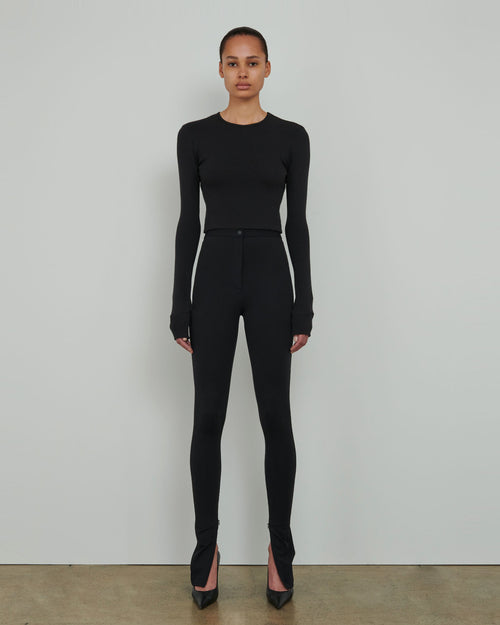 Cropped leggings in black - Wardrobe NYC